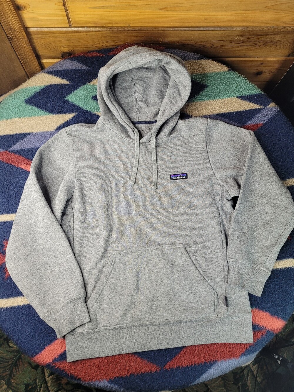 Patagonia Uprisal Hoody Sweatshirt Womens XS Gray Logo Drawstring